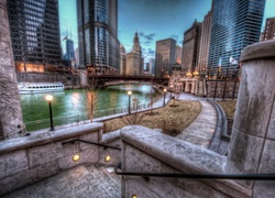 Oświetlone, Miasto, Chicago