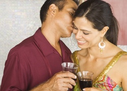 Para, Romantycznie, Wino, Szkło