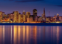 San Francisco, Miasto, Noc, Rzeka