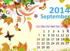 Kalendarz, Wrzesień 2014, Grafika