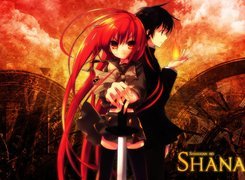 Shakugan No Shana,czerwone włosy, miecz