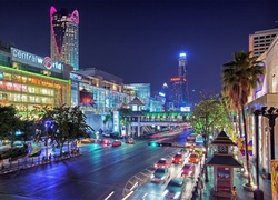Miasto, Bangkok, Tajlandia, Noc