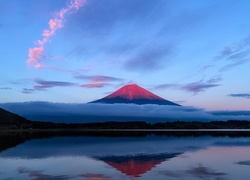 Fudżi, Jezioro, Mgła, Japonia