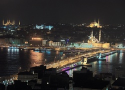 Turcja, Stambuł, Miasto, Noc