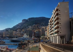 Monako, Monte Carlo, Miasto, Morze, Jachty