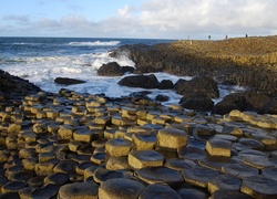 Kamienie, Skały, Morze, Fale, Irlandia