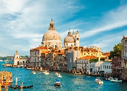 Włochy, Wenecja, Katedra, Miasto, Gondole