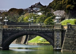 Zamek, Most, Rzeka, Japonia