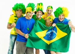 Brazylijscy, Kibice, Flaga, Mistrzostwa, Świata, 2014