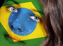Brazylijska, Flaga, Kobieta, Mistrzostwa, Świata, 2014