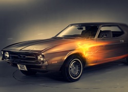 Samochód, Klasyczny, Ford, Mustang, 1972