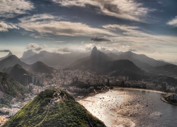 Brazylia, Rio De Janeiro, Miasto, Góry, Las, Ocean