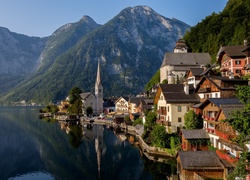 Hallstatt, Austria, Góry, Jezioro