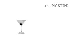 Drinki, Martini, oliwka