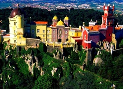 Pałac Pena, Sintra, Portugalia, Z lotu ptaka