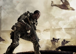 Call of Duty, Advanced warfare, Zołnierz, Walka