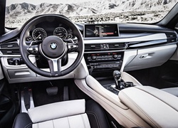 BMW X6 F16, kokpit, wnętrze