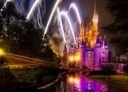 Zamek, Disneyland, Fajerwerki