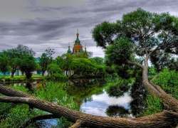 Cerkiew, Rzeka, Drzewa