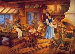 Scott Gustafson, Malarstwo, Królewna Śnieżka i siedmiu krasnoludków, Snow White and the Seven Dwarfs