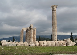 Ruiny, Starożytne, Świątynia, Grecja
