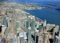 Toronto, Kanada, Zatoka, Zdjęcie miasta, Z lotu ptaka