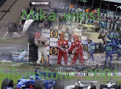 Formuła 1,Silverstone, Mika wins