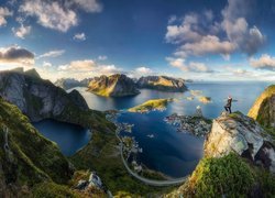 Wybrzeże, Norwegia, Morze, Góry