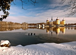 Pałac Moritzburg, Niemcy, Jezioro