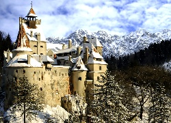Zamek, Rumunia, Zima