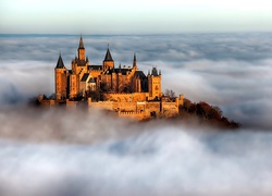 Zamek Badenia-Wirtembergia, Niemcy, Mgła Hohenzollern