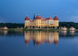 Pałac Moritzburg, Saksonia, Niemcy, Jezioro