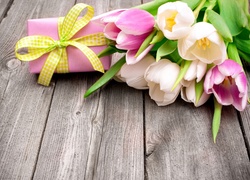 Kwiaty, Tulipany, Prezent, Urodziny, Podziękowanie