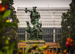 Pomnik, Uwolnienie Andromedy przez Perseusza, Rzeźba, Park Wilsona, Poznań