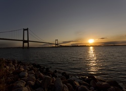 zachód słońca, Most