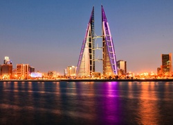 Bahrajn, Azja, Miasto, Nocą
