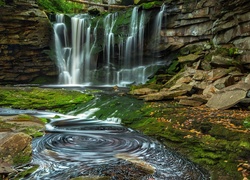 Wodospad, Elakala, Virginia, USA