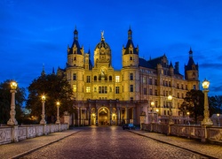 Zamek w Schwerinie, Schwerin, Meklemburgia-Pomorze Przednie, Niemcy