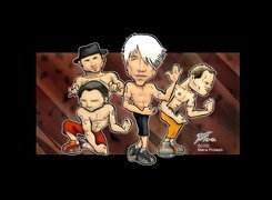 Red Hot Chili Peppers,golasy, rysunkowe ludziki