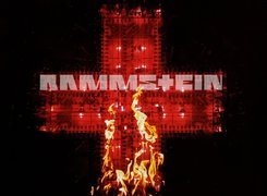 Rammstein,krzyż , płomień