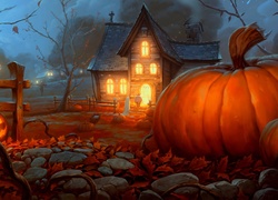Dom, Noc, Dynie, Halloween