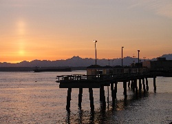 Zachód słońca, Molo