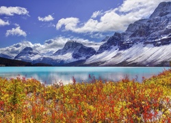 Kanada, Park Narodowy Banff, Jezioro Bow Lake, Góry