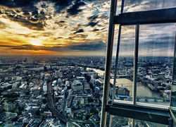 Budowla, Panorama Miasta, Londyn, Wschód Słońca