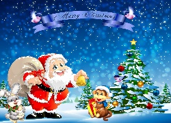 Mikołaj, Choinka, Boże Narodzenie