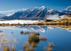 Nowa Zelandia, Góry, Śnieg, Jezioro
