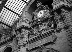 Zabytkowy, Dworzec, Antwerpia, Zegar
