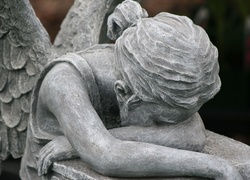 Posąg, Płaczący, Anioł