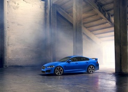 Samochód, Niebieski, Jaguar