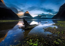 Góry, Jezioro, Kamyczki, Nowa Zelandia